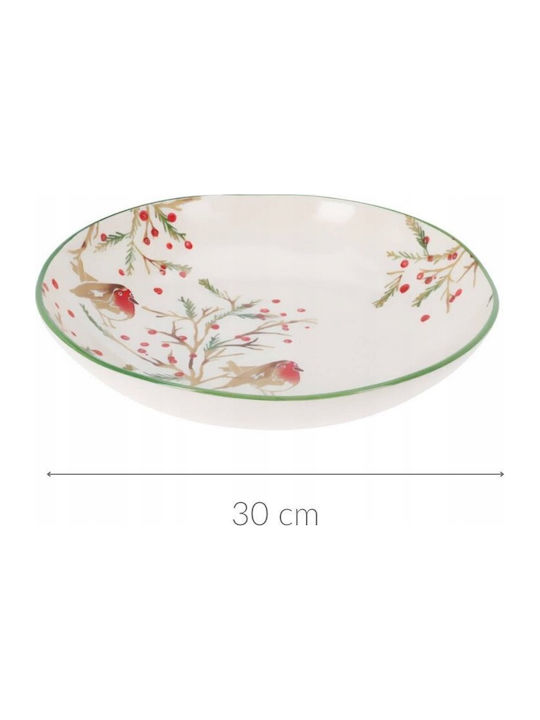 Home Styling Collection Χριστουγεννιάτικο Μπολ Κεραμικό Ø 30 Cm
