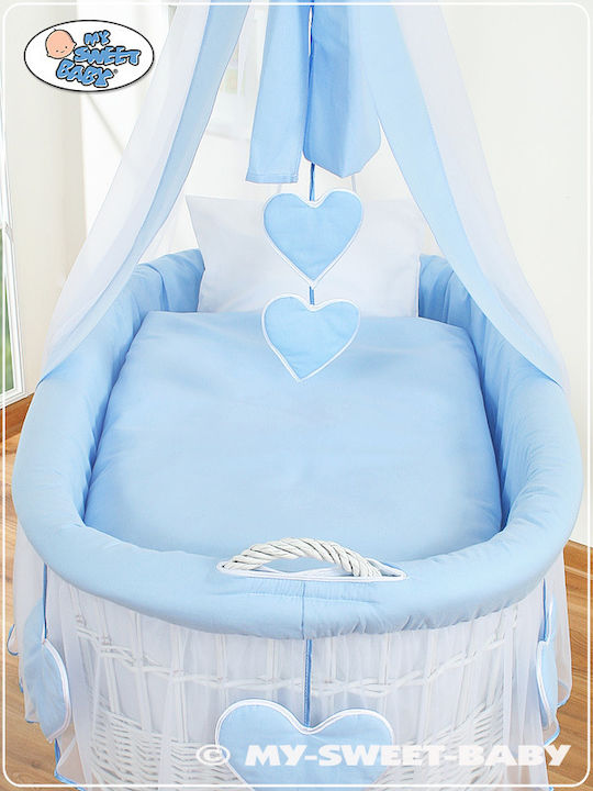My Sweet Baby Baby Moses Korb mit Basis Blau