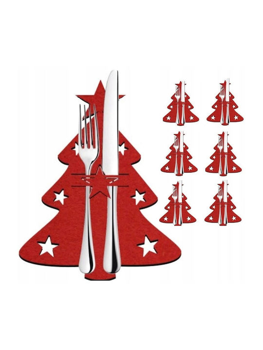 Vilde Set Weihnachtliche Besteckhalter 6Stück
