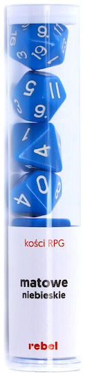 Rebel Σετ Ζαριών Rpg Ματ Μπλε 106188