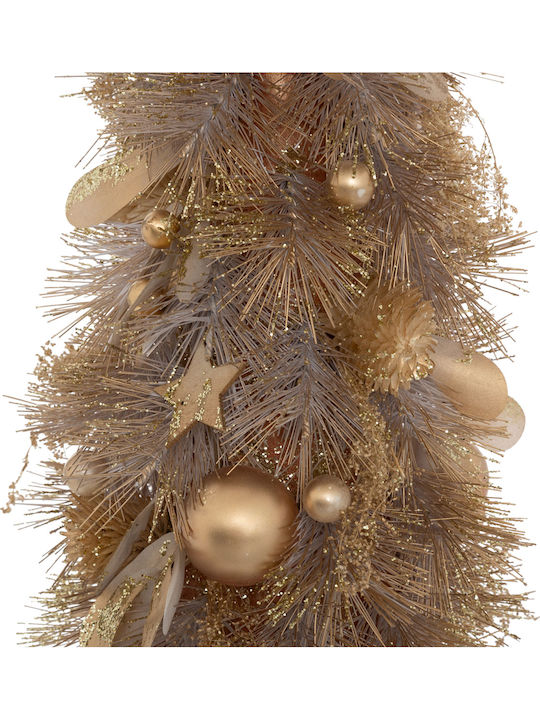 Weihnachtsdekoration Baum 38cm Verziert Beige