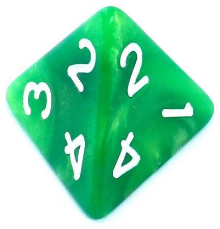 Rebel Rpg Dice Set Two-Tone Green-Yellow 106471