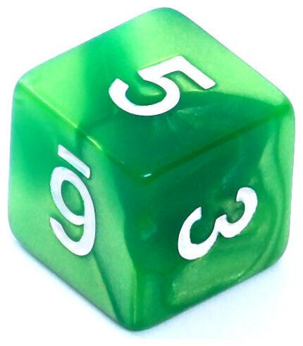 Rebel Rpg Dice Set Two-Tone Green-Yellow 106471