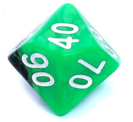 Σετ Ζαριών Rebel Rpg Δίχρωμα Πράσινο-μαύρα 106476