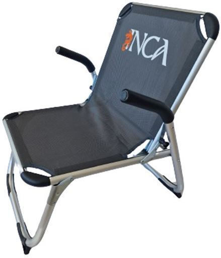 Inca Small Chair Beach Aluminium with High Back Gray