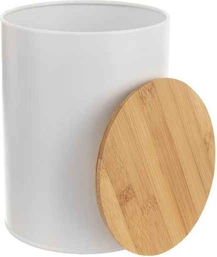 Orion General Use Vase with Lid Metallic White 2300ml
