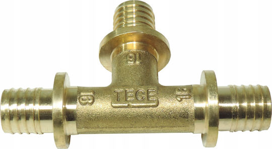 Tece Tee 20x20x20 Brass 710020