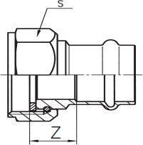 Conex Προσαρμογέας Χαλαρό Παξιμάδι Gw 18mm X 3/4" P435501806000