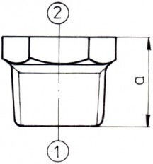 Odlewnia Zawiercie Намаляване N4 1 X 3/4" Поцинковано