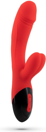 Crushious Δονητής Rabbit Κόκκινος