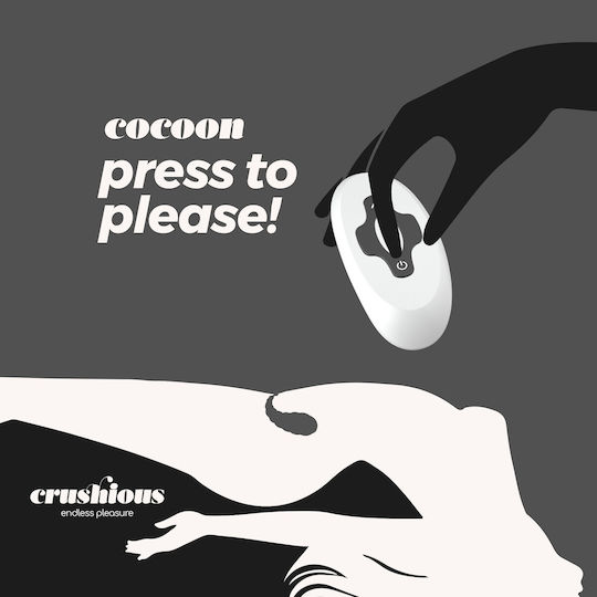 Crushious Vibrator Ei mit Fernbedienung Schwarz
