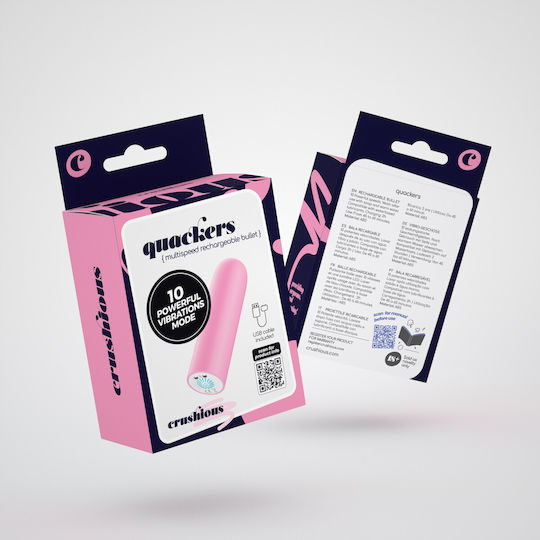 Crushious Mini Vibrator Bullet 8,6cm Rosa