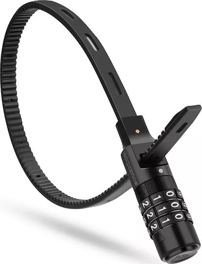 Bicycle Helmet Lock Combination Lock 0.5m Black