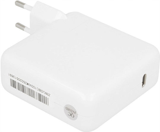 Mitsu 100w Usb-c Power Adapter Usbc 5-20v 3-5a White Notebook
