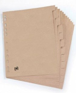 Oxford 100204955 Papptrennwand Beige 12 Stück