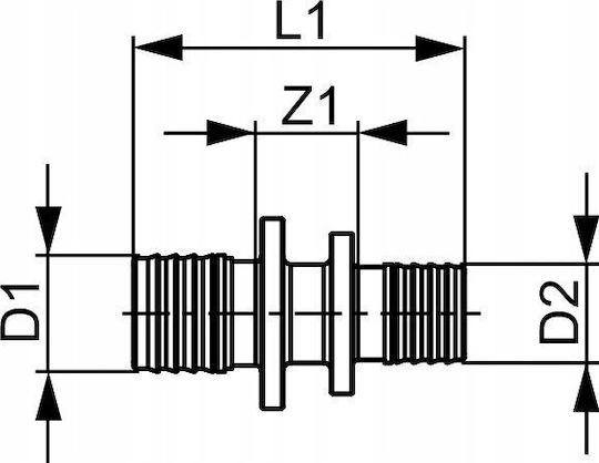 Tece Reduzierstück 32 X 25mm Messing 706507