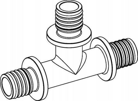 Tece Messing Mewiotikos Verbindung 25 X 16 X 25mm