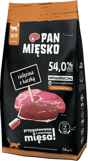 Pan Miesko Hrană Uscată pentru Pisici cu Vițel / Rață 5kg
