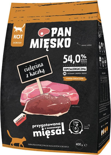 Pan Miesko Hrană Uscată pentru Pisici cu Vițel / Rață 5kg