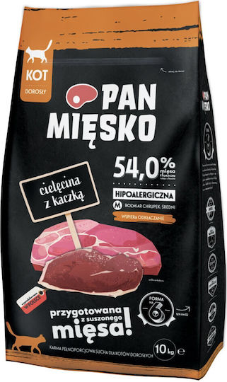 Pan Miesko Hrană Uscată pentru Pisici cu Vițel / Rață 5kg