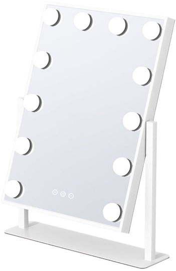 Lean Toys Makeup Mirror with Light White