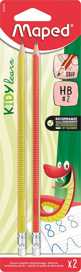 Teka Pencil Eraser Kidy Learn Grip Hb 2 Pieces Maped