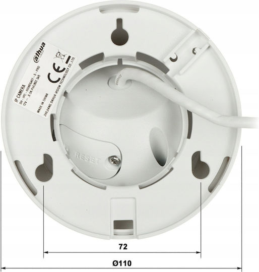 Dahua IPC-HDW2649T-S-LED-0360B-PRO IP Surveillance Camera Full HD+ 6MP Waterproof with Microphone and Lens 3.6mm