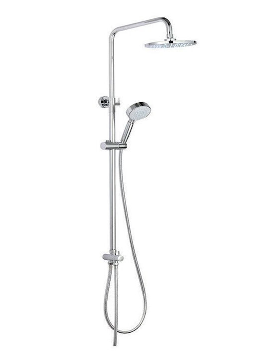 Domoletti Duschsäule ohne Armatur Silber Domoletti Duschsäule ohne Armatur Silber