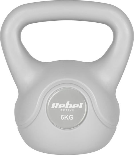 Rebel Active 6 Kg Gray Bituminous Kettlebell