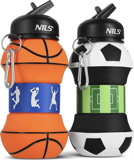 Nils Пластмасова Детска Бутилка За Вода Многоцветна 550ml