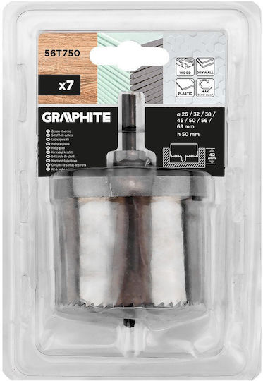 Graphite Diamond Hole Saw Set for Wood