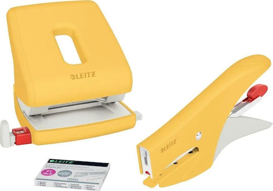 Stapler Leitz Leitz 56450019 15 Sheets Yellow Flat Clench 150x P2 No 10 Metal 80 G/m²