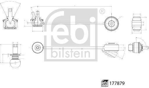 Lenker Radaufhängung Vorderachse Febi Bilstein 177879