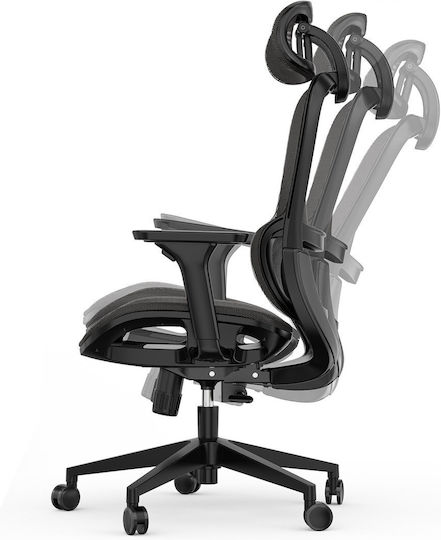 SENSE7 Stuhl Büro mit Armen Black