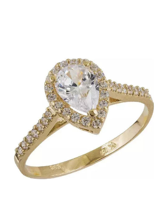 Single Stone from Gold 9K