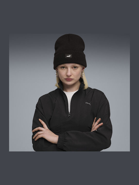 Beanie Γυναικείος Σκούφος Πλεκτός σε Μαύρο χρώμα