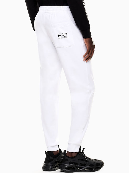 Emporio Armani Παντελόνι Φόρμας White/black
