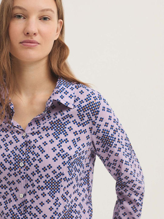 Women's Long Sleeve Shirt Purple