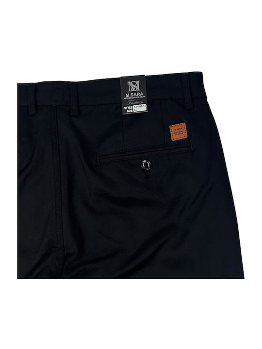 Herrenhose Chinos Entspannt Passform Schwarz