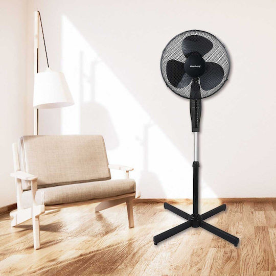 Klausberg Kb-7885 Ανεμιστήρας Ορθοστάτης Μαύρος