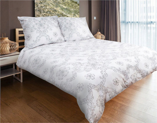 Matex Σετ Παπλωματοθήκη Μονή με Μαξιλαροθήκη 140x200cm Πολύχρωμη