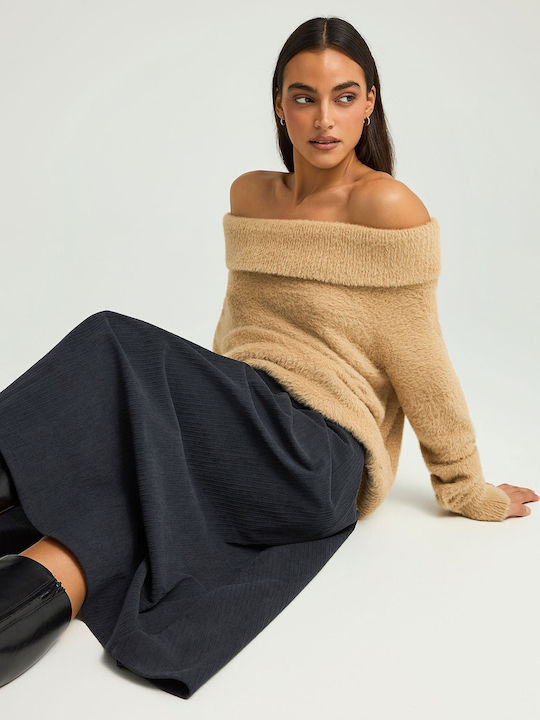 Midi Φούστα Anthracite Grey