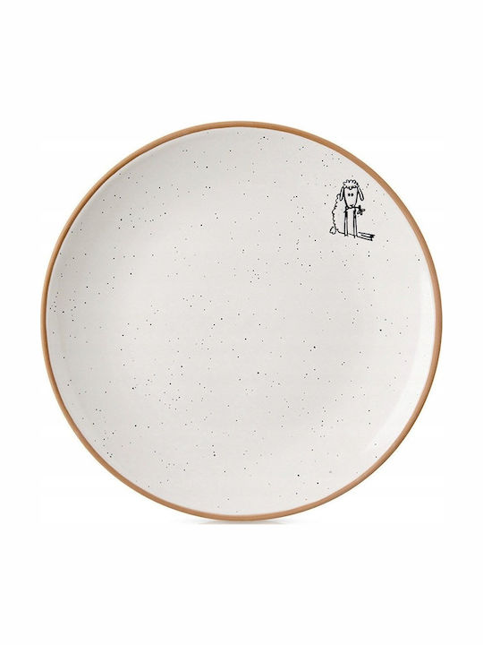 Lumarko Teller Wüste Keramik Beige mit Durchmesser 20cm