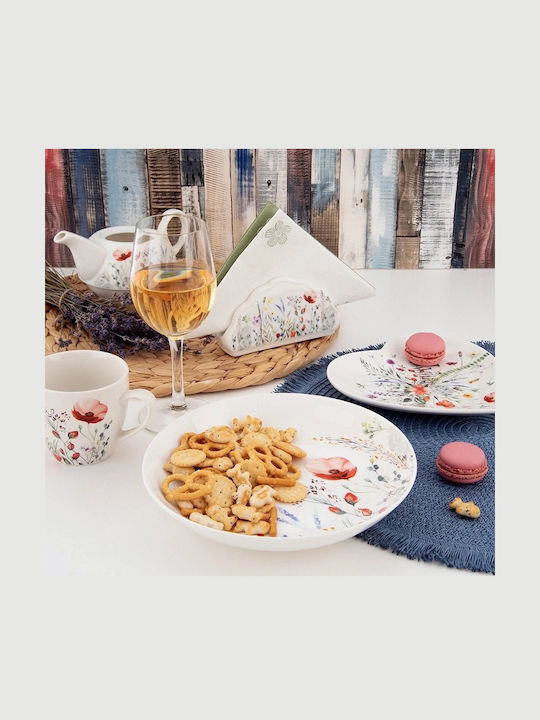 Secret de Gourmet Plate Soup made of Porcelain with Diameter 20.5cm