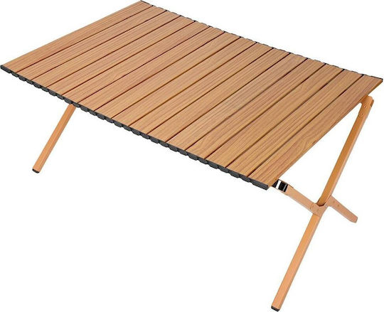 Enero Τραπέζι για Camping Πτυσσόμενο 90x60x45cm Καφέ
