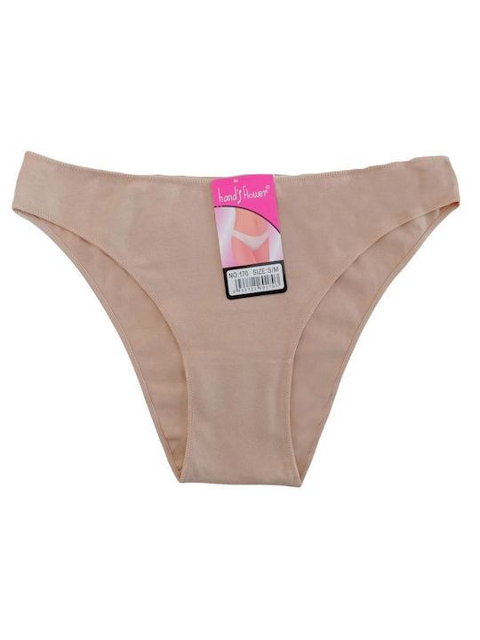 Βαμβακερά Γυναικεία Slip 3Pack Μπεζ