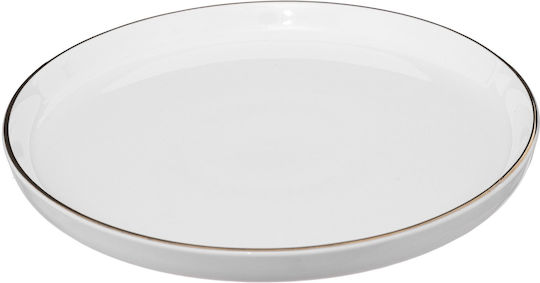 Secret de Gourmet Plate Desert made of Porcelain White with Diameter 20cm 6pcs