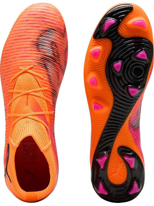 PUMA Future 8 Pro Ποδοσφαιρικά Παπούτσια με Τάπες FG/AG Πορτοκαλί PUMA Future 8 Pro Ποδοσφαιρικά Παπούτσια με Τάπες FG/AG Πορτοκαλί