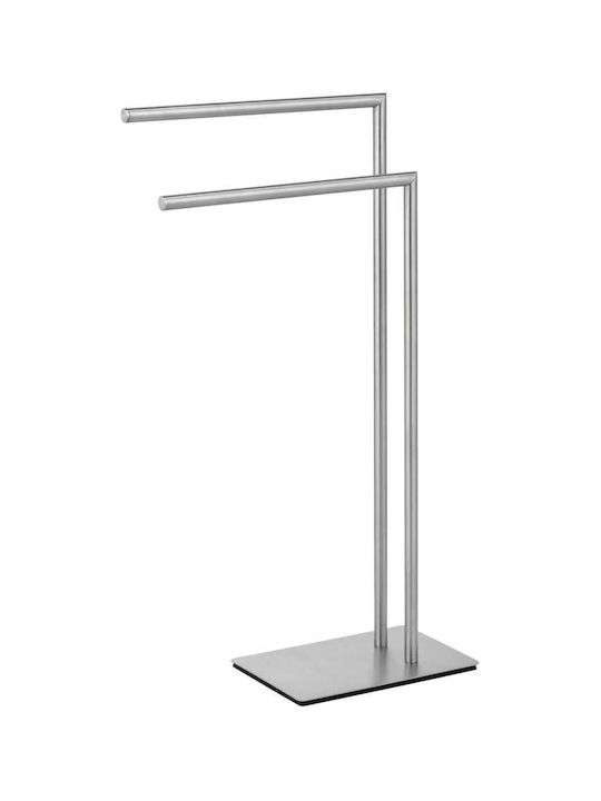 Wenko Καλόγερος Μπάνιου Διπλός ​48x80.5cm Ασημί