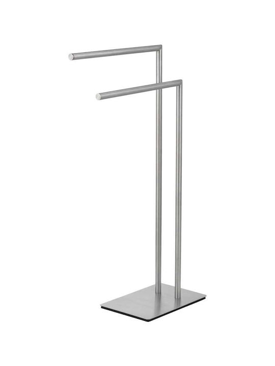 Wenko Καλόγερος Μπάνιου Διπλός ​48x80.5cm Ασημί